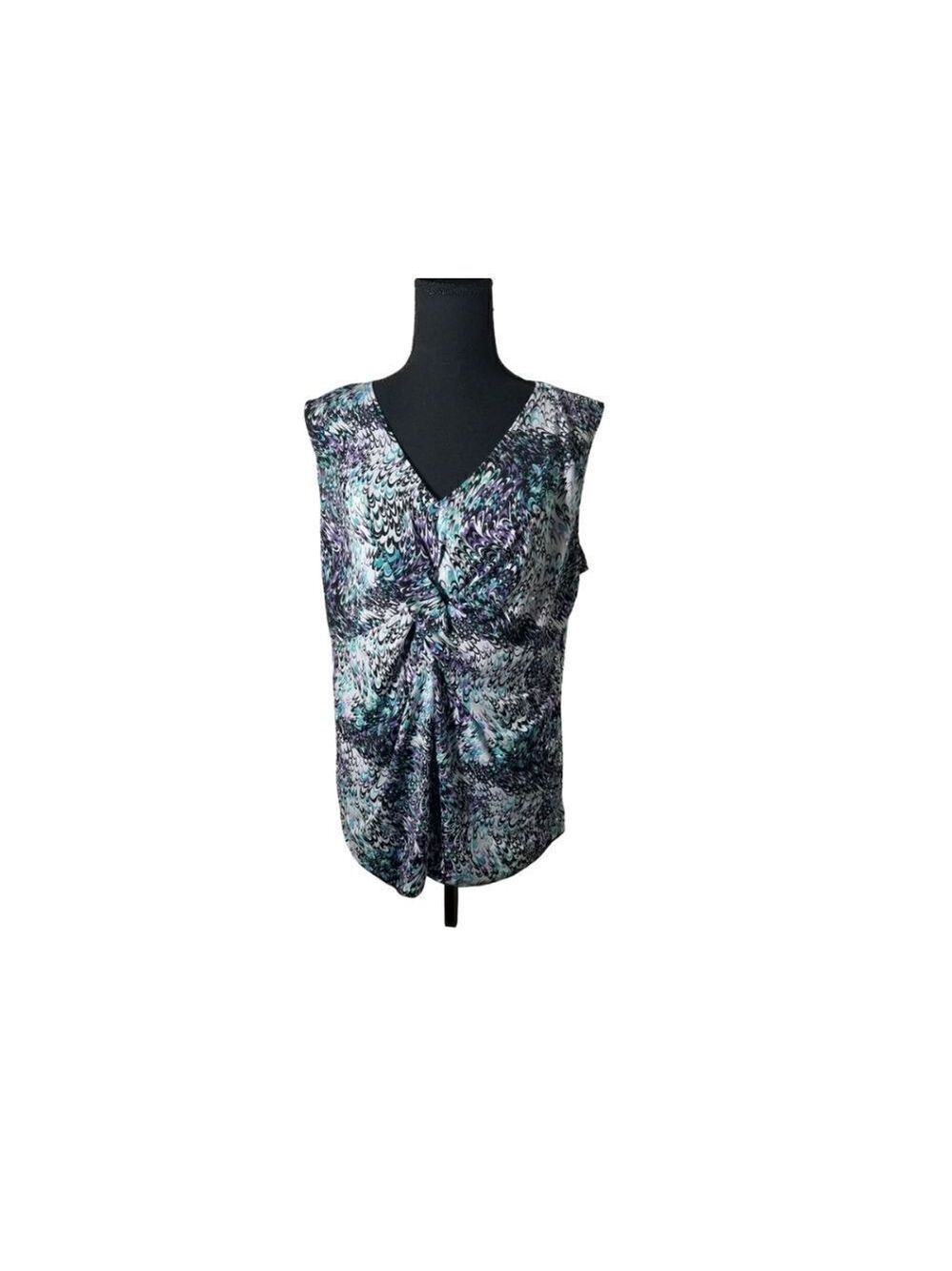 Brittney Black Women's Blouse - Multi-colored with Sequins (c1b2-14)